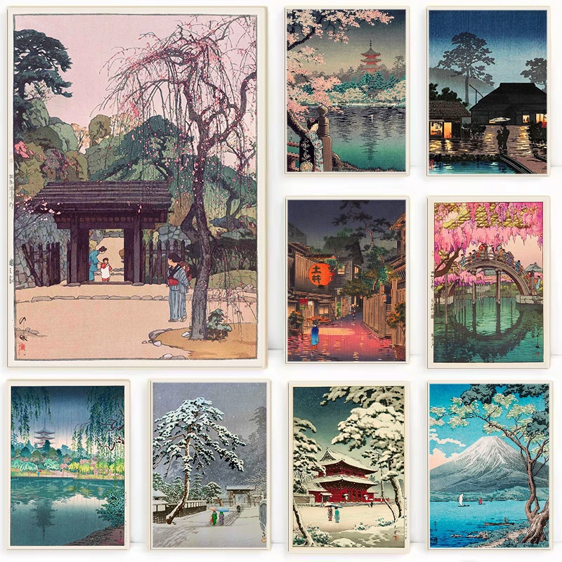 Home Decor Tokyo - Retro Ukiyo-e Geleneksel Japonya Posteri Tokyo