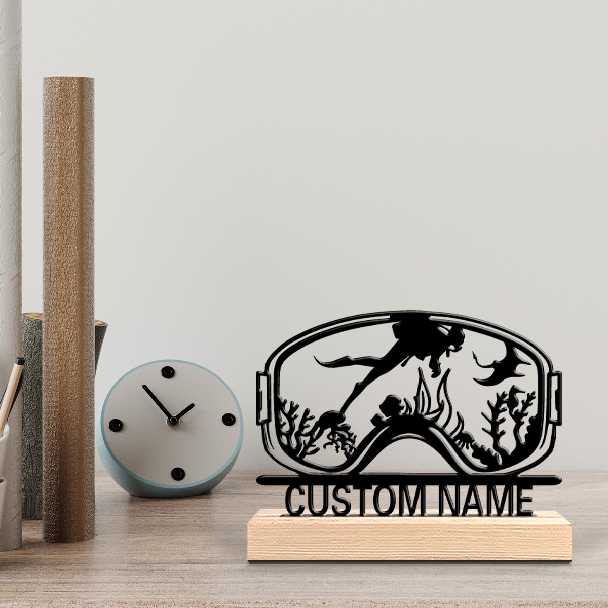 Home Decor Rustic - 1 adet Sevimli Kişiselleştirilmiş Özel Dalış