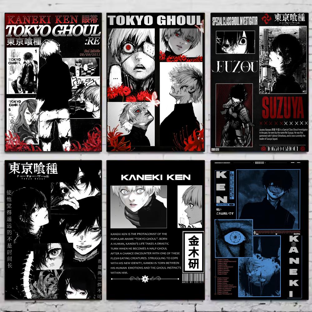 Home Decor Tokyo - Anime T-tokyo Ghoul Poster Vintage Duvar