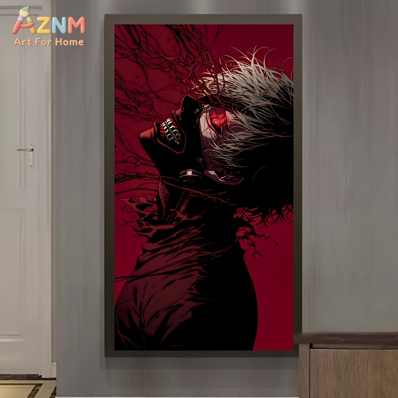 Home Decor Tokyo - AZNM Tokyo Ghoul Kaneki Ken Kırmızı
