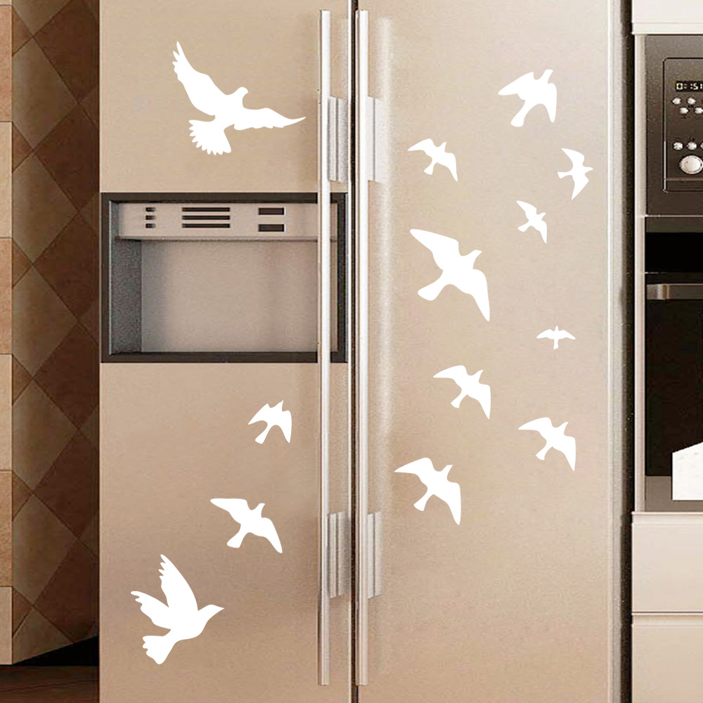 Home Decor Vinyl Flooring - 12 adet/takım kuş duvar çıkartmaları ev