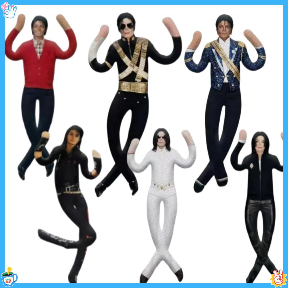 Home Decor Collection - Michael Jackson Peluş Doldurulmuş Cosplay Bebek,