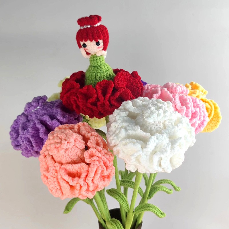 Yarn Home Decor - El yapımı Tığ Işi Karanfil Peri
