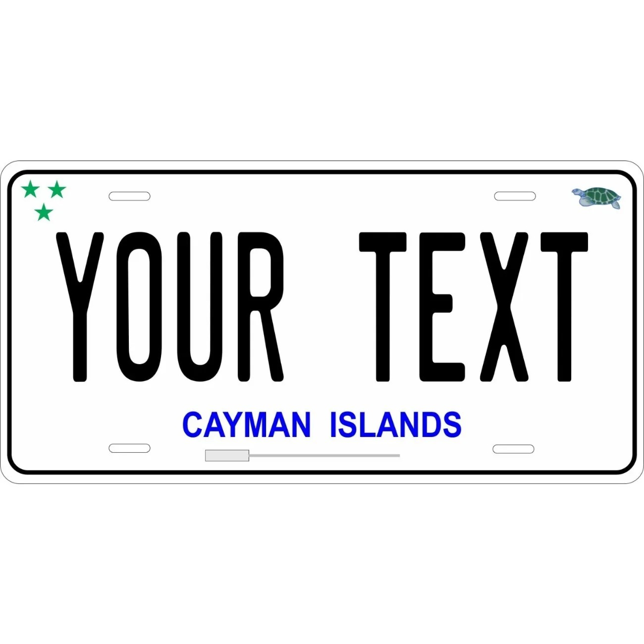 Home Decor White - Özel Kişiselleştirilmiş Cayman Adaları Beyaz Asma