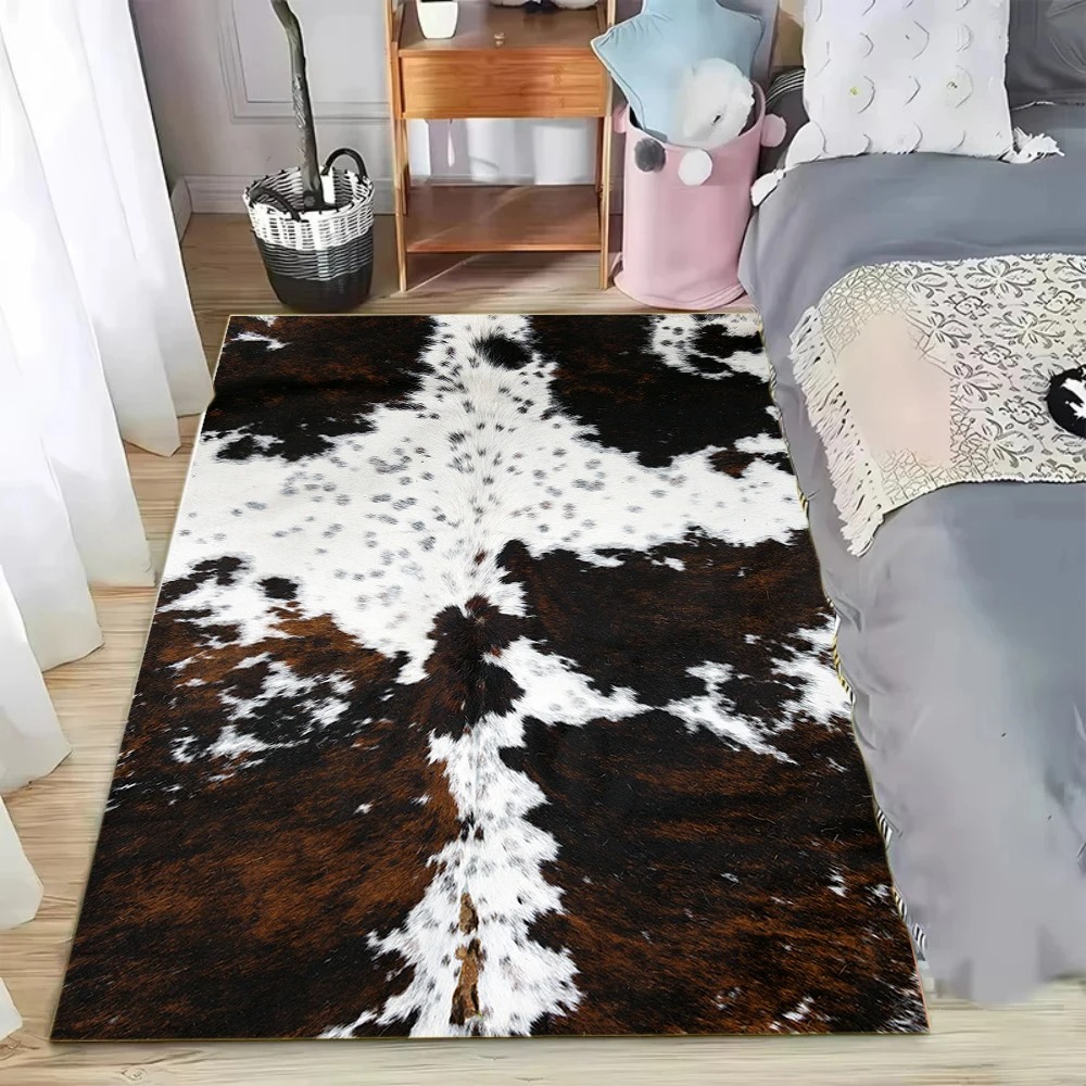 Cowhide Rug Faux - Suni Sığır Derisi Desenli Halı Doğal