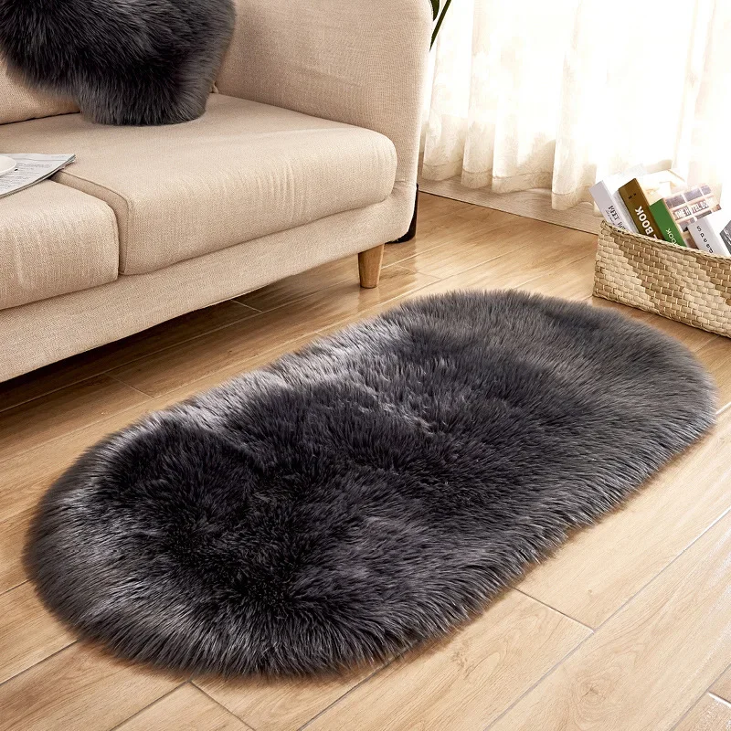 Cowhide Rug Faux - Lüks Taklit Kürk Halı Büyük Yumuşak