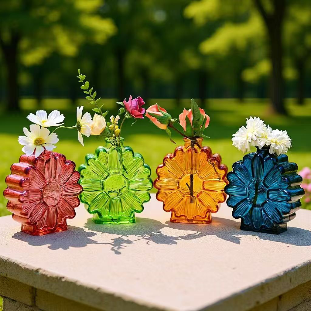 Glass Vase Nordic - Basit Vitray Vazo Hidroponik Çiçek Aranjmanı