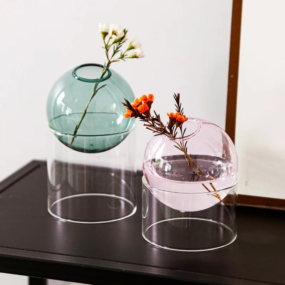 İskandinav Renkli Cam Vazo Yuv - Glass Vase Nordic incelemesi ve fiyatı