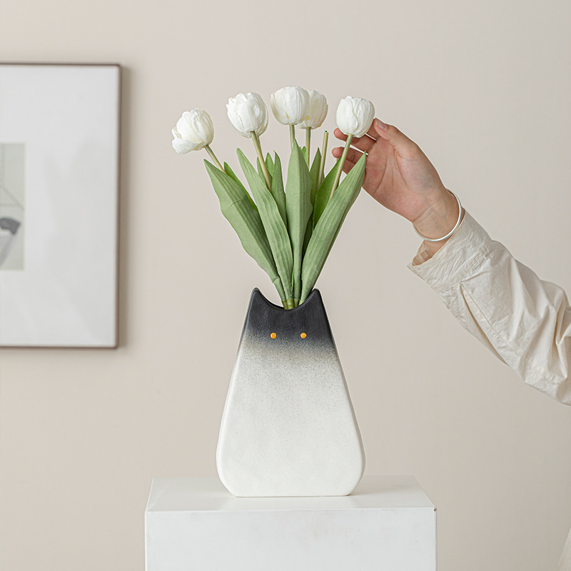 Sevimli Kedi Görünümlü Seramik - Glass Vase Nordic incelemesi ve fiyatı