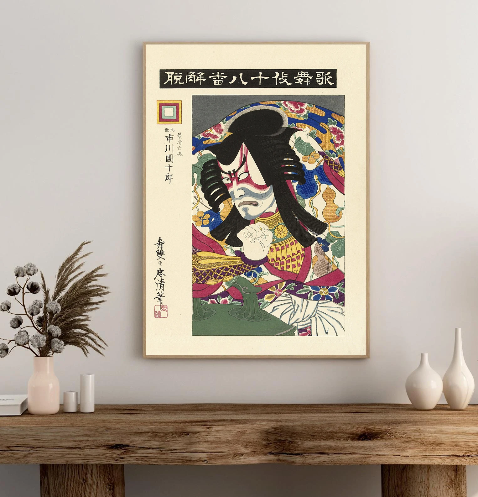 Tuval Boyama Retro Japon Ukiyo - Home Decor Japandi incelemesi ve fiyatı