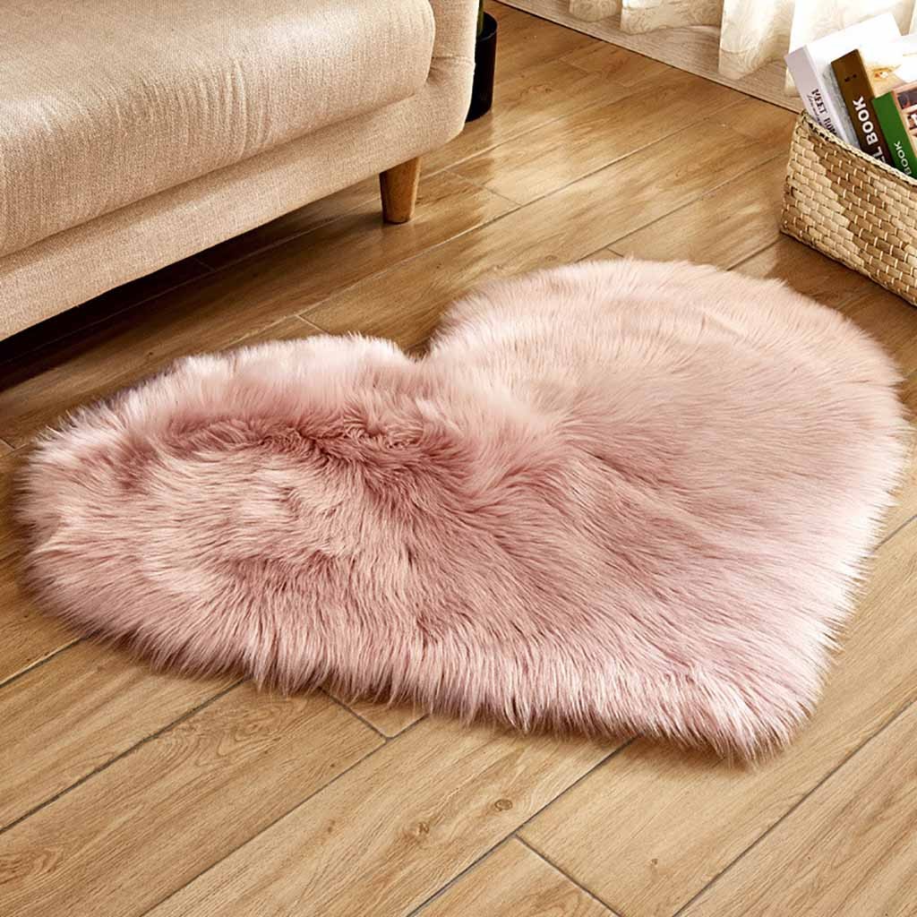 Kalp şekilli suni kürk halı ya - Cowhide Rug Faux incelemesi ve fiyatı
