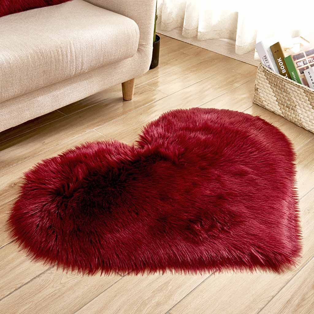 Kalp şekilli suni kürk halı ya - Cowhide Rug Faux incelemesi ve fiyatı