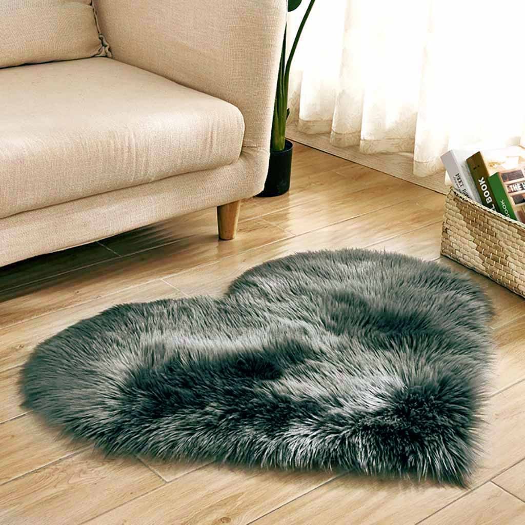 Kalp şekilli suni kürk halı ya - Cowhide Rug Faux incelemesi ve fiyatı