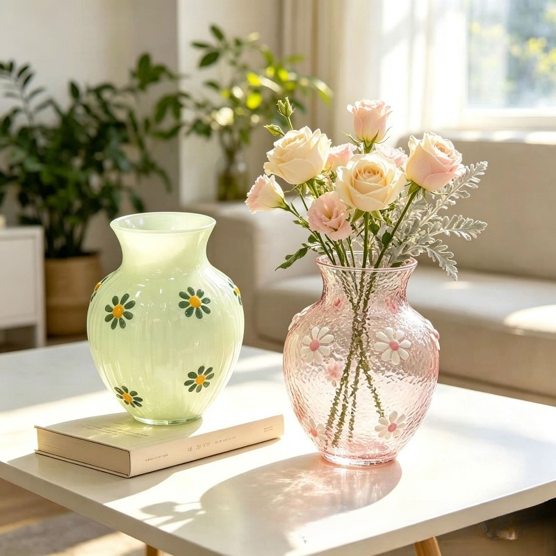 Daisy Ev Dekorasyonu İskandina - Glass Vase Nordic incelemesi ve fiyatı