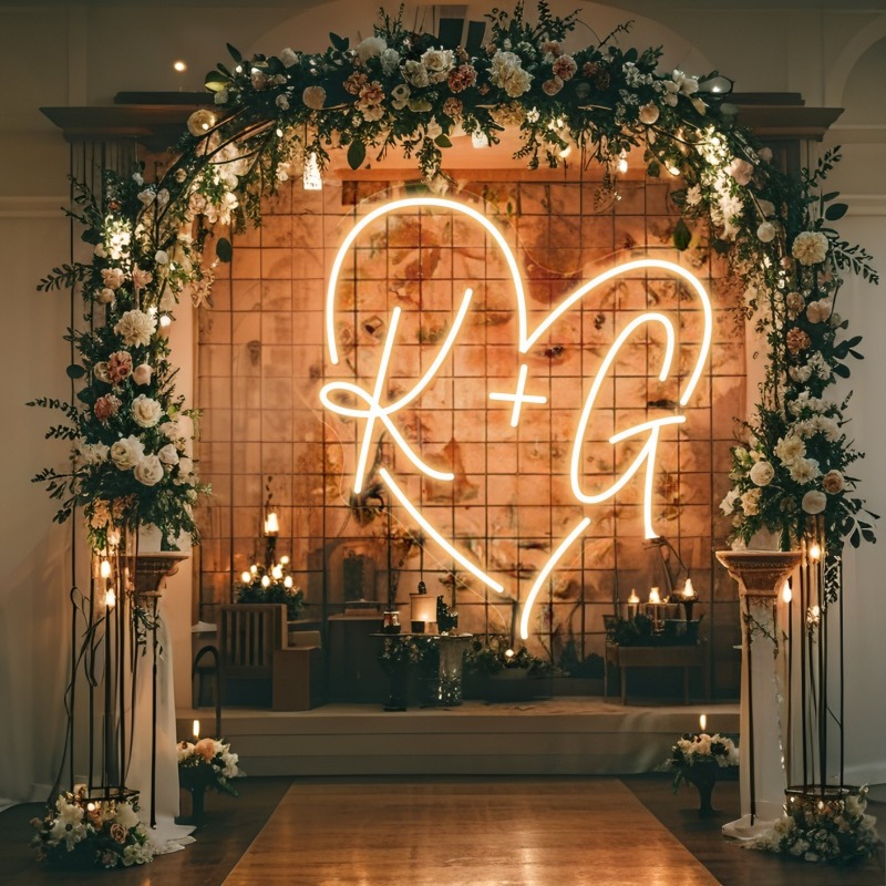 Özel Harfleri Kalp LED Neon Bu - Home Decor Rustic incelemesi ve fiyatı