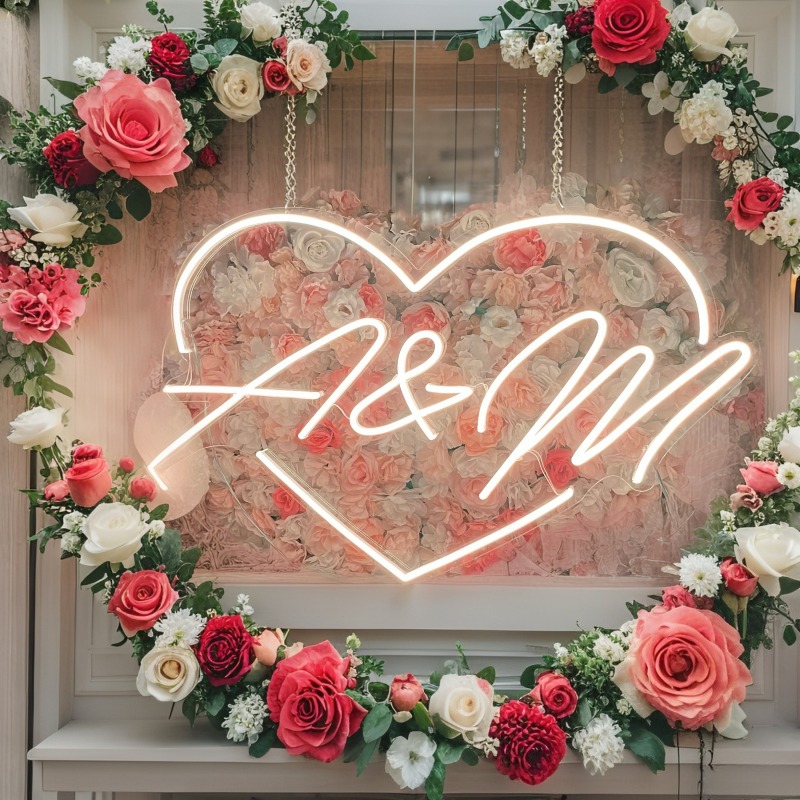 Özel Harfleri Kalp LED Neon Bu - Home Decor Rustic incelemesi ve fiyatı