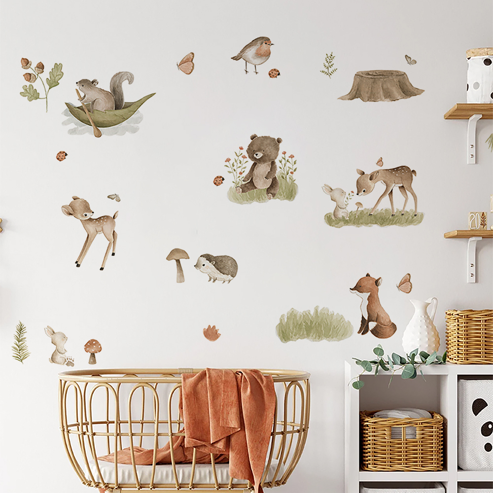 İskandinav orman karikatür duv - Home Decor Vinyl Flooring incelemesi ve fiyatı