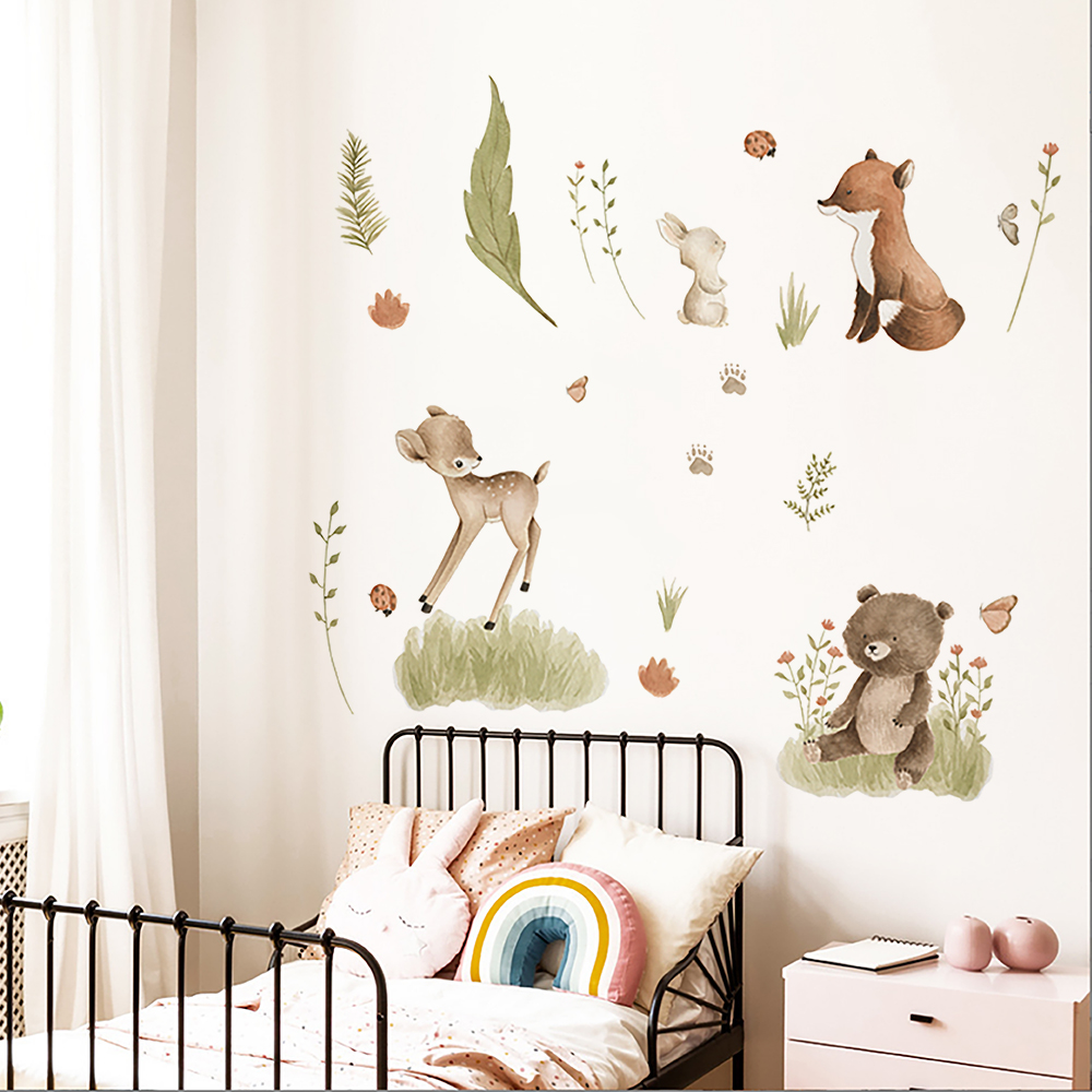 İskandinav orman karikatür duv - Home Decor Vinyl Flooring incelemesi ve fiyatı