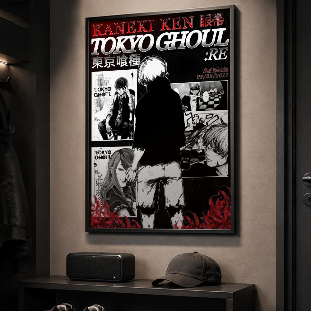 Anime T-tokyo Ghoul Poster Vin - Home Decor Tokyo incelemesi ve fiyatı