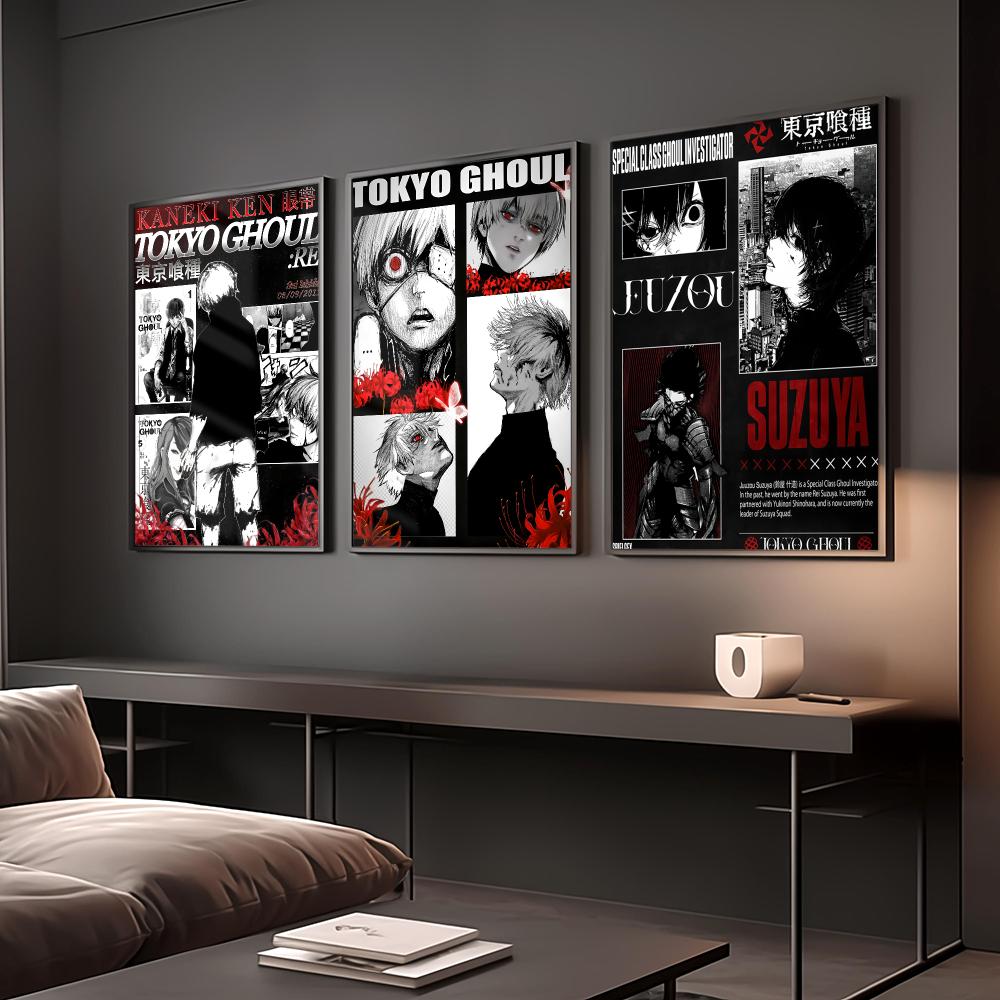 Anime T-tokyo Ghoul Poster Vin - Home Decor Tokyo incelemesi ve fiyatı