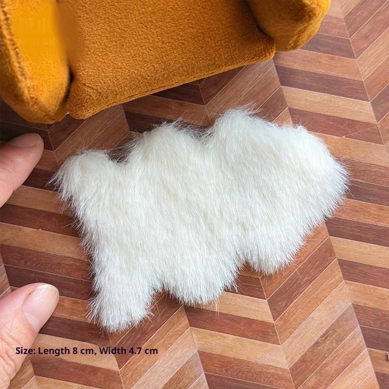 1/12 Dollhouse Taklit Koyun De - Cowhide Rug Faux incelemesi ve fiyatı