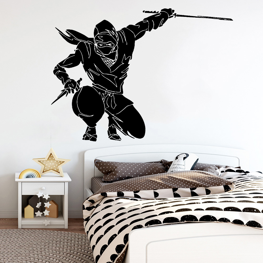 Ninja duvar çıkartması japon s - Home Decor Vinyl Flooring incelemesi ve fiyatı