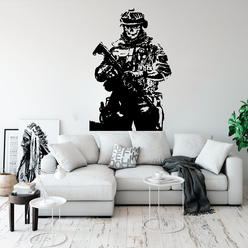 Solider keskin nişancı kafatas - Home Decor Vinyl Flooring incelemesi ve fiyatı