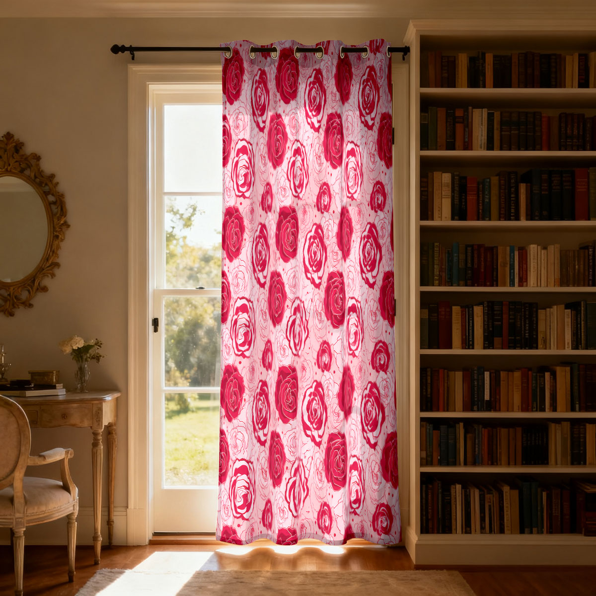 1 adet Açık Yeşil Taban Pembe  - Home Decor Curtains incelemesi ve fiyatı