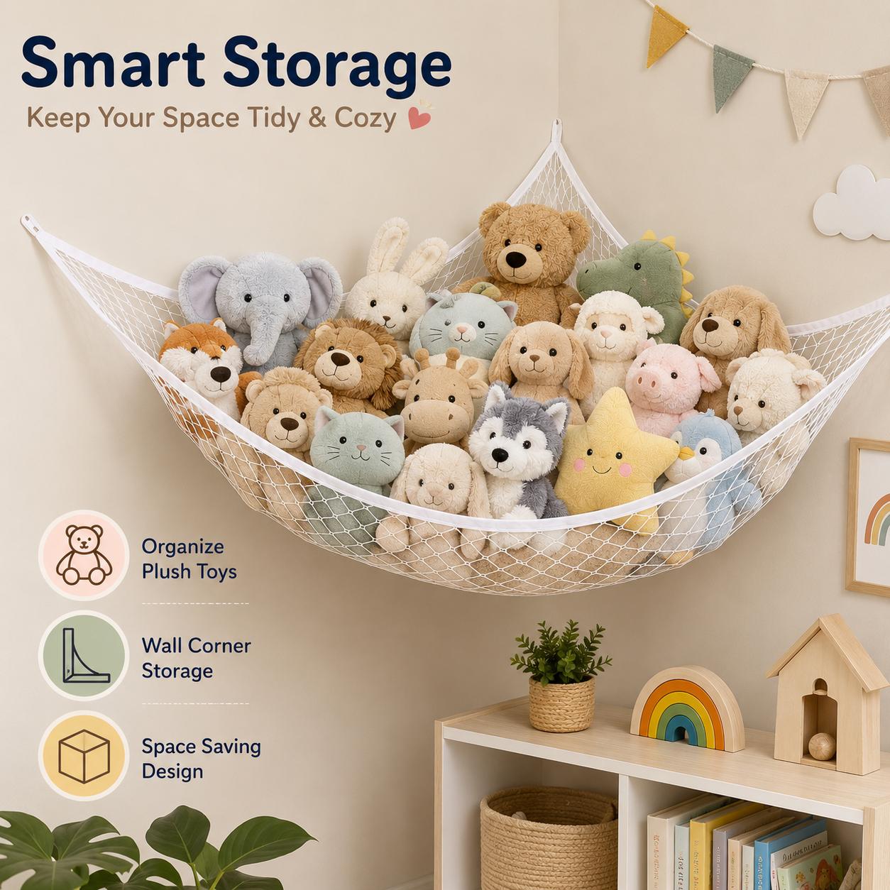 Fileli Oyuncak Saklama Hamağı  - Home Decor Rustic incelemesi ve fiyatı