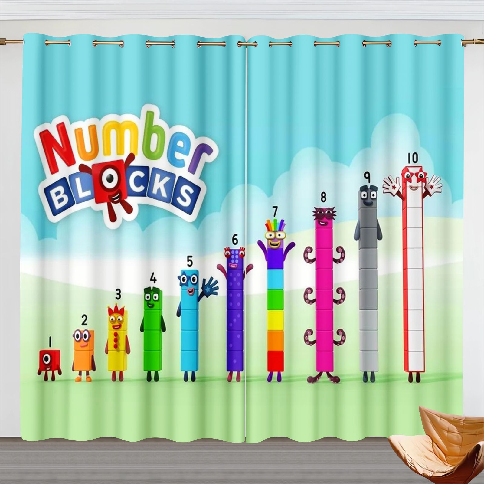 Numberblocks Karikatür Perdele - Home Decor Curtains incelemesi ve fiyatı