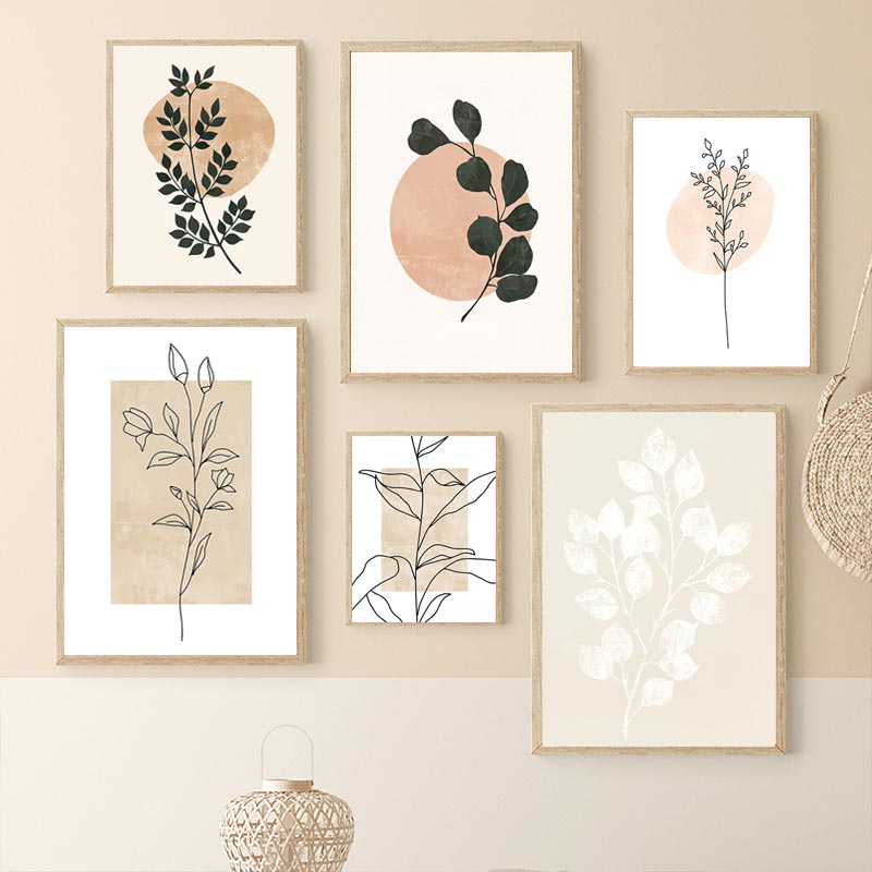 Boho posterler doğal bitki kuş - Home Decor Foto incelemesi ve fiyatı