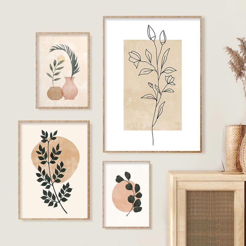 Boho posterler doğal bitki kuş - Home Decor Foto incelemesi ve fiyatı