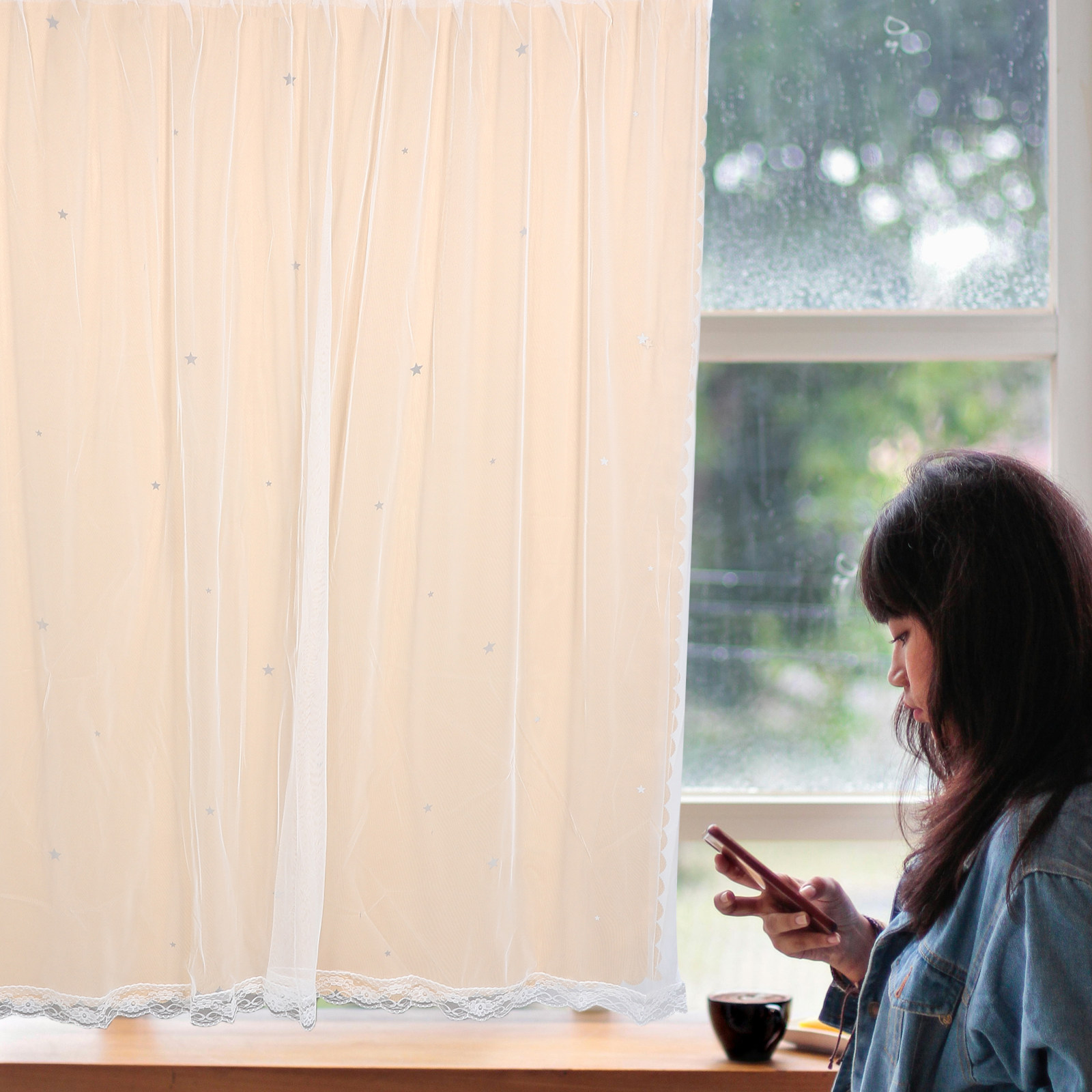 Yıldız Desenli Karartma Perdel - Home Decor Curtains incelemesi ve fiyatı