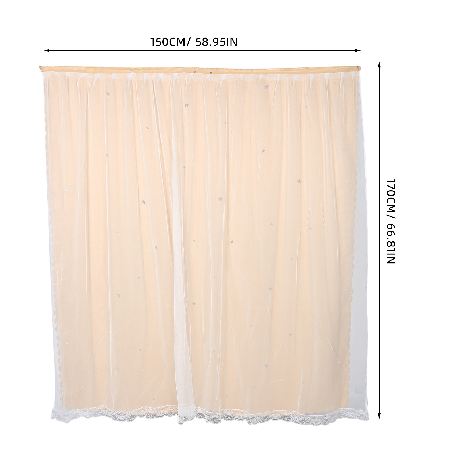 Yıldız Desenli Karartma Perdel - Home Decor Curtains incelemesi ve fiyatı