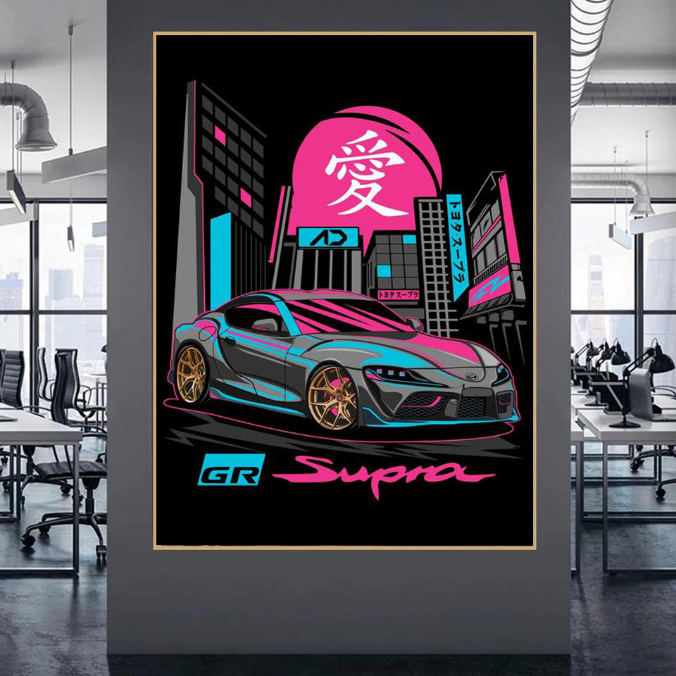 Elmas Boyama Tokyo Sokak Araba - Home Decor Tokyo incelemesi ve fiyatı