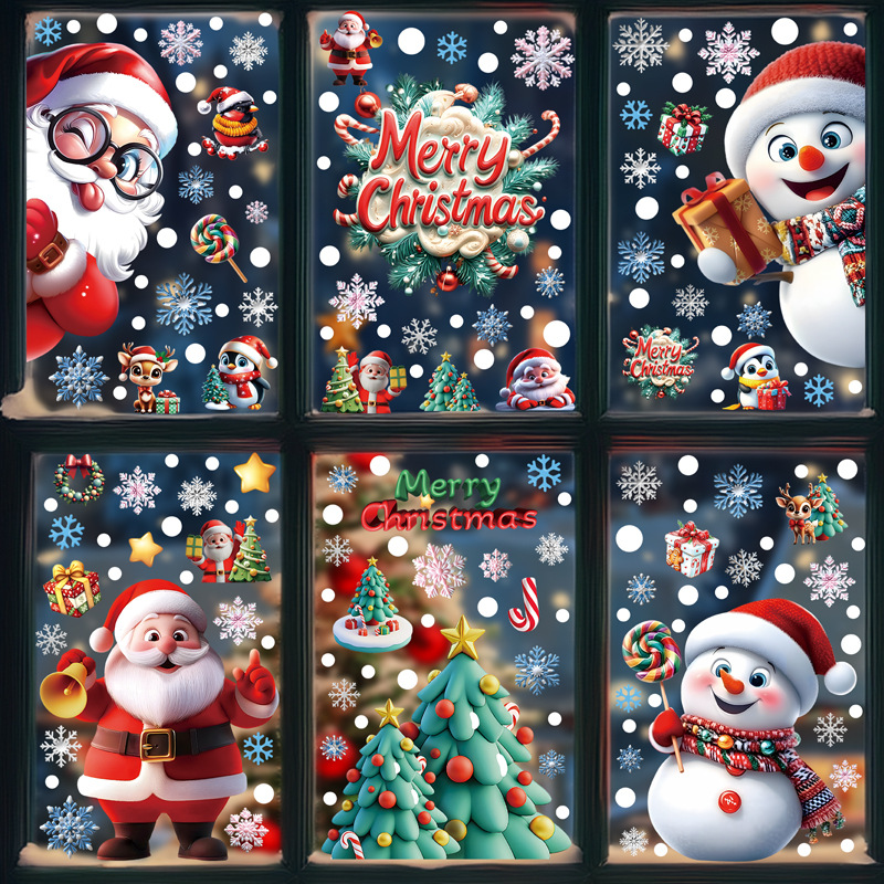 Noel Şenlikli PVC Statik Cam Ç - Home Decor Store incelemesi ve fiyatı
