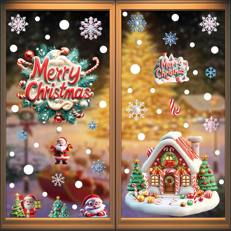 Noel Şenlikli PVC Statik Cam Ç - Home Decor Store incelemesi ve fiyatı
