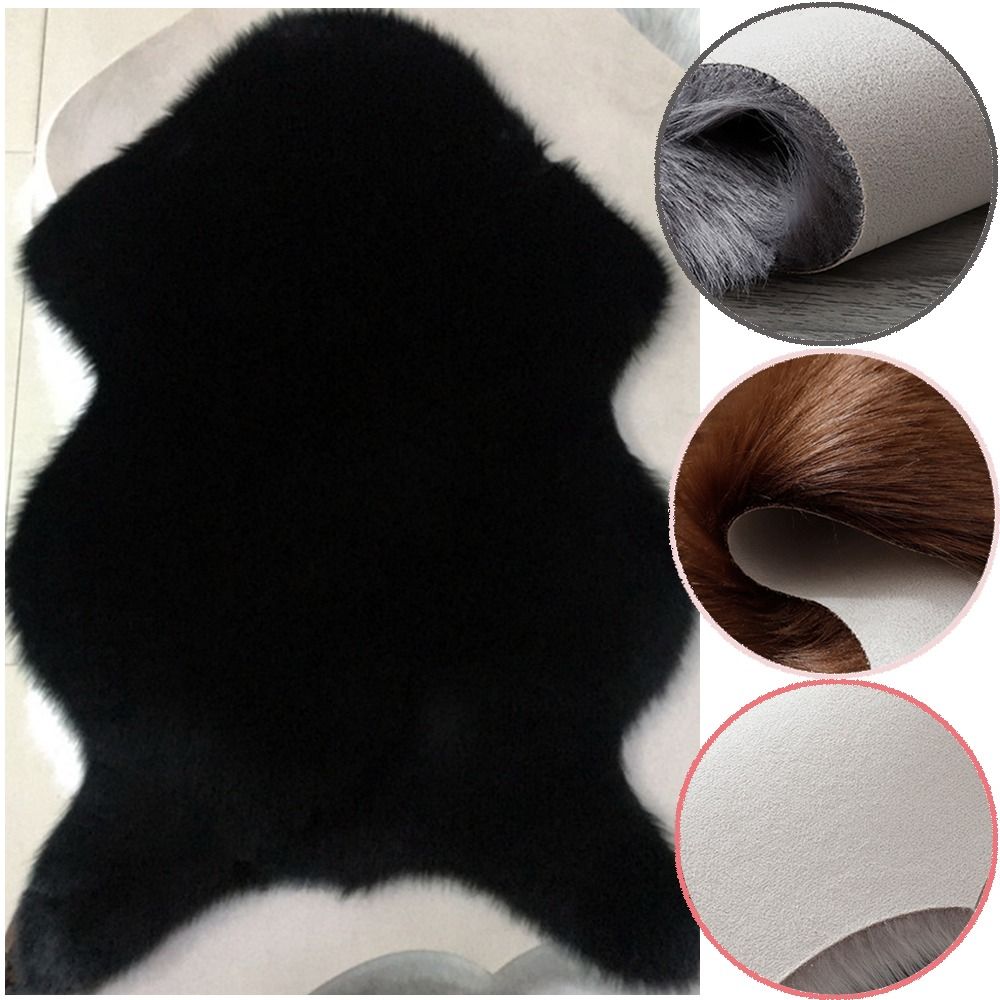 40x60cm yeni halı peluş yumuşa - Cowhide Rug Faux incelemesi ve fiyatı