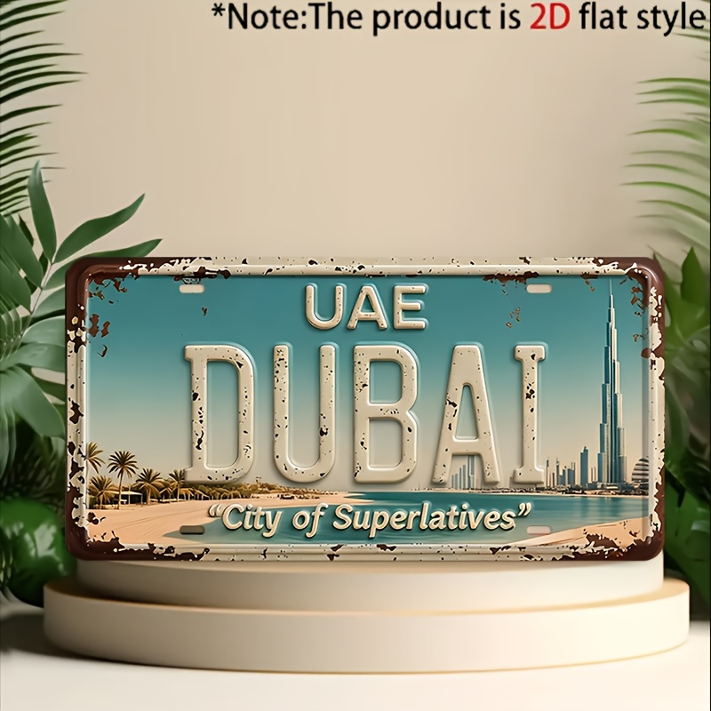 2D Düz 1 adet Vintage Dubai Me - Home Decor Dubai incelemesi ve fiyatı
