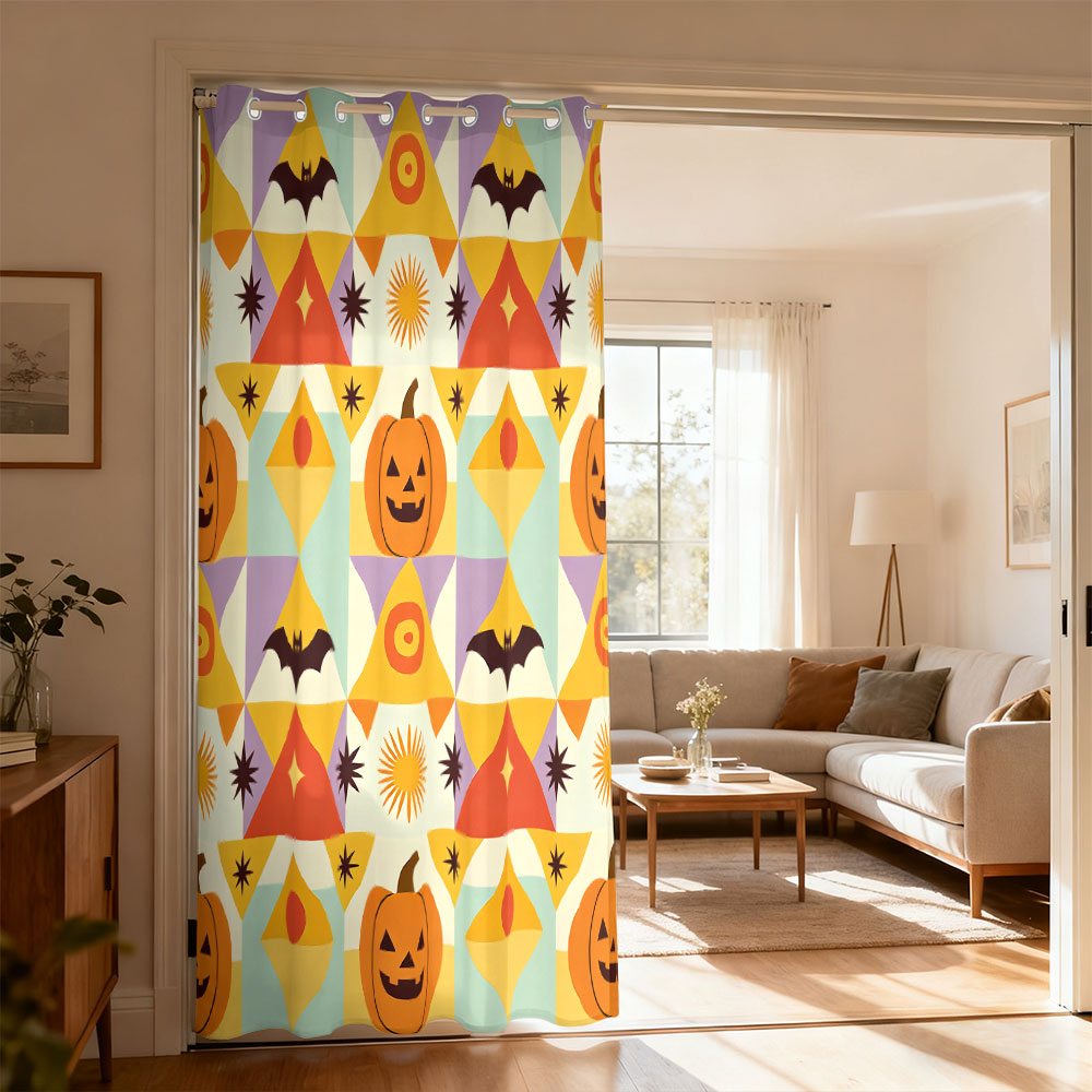 1 adet Cadılar Bayramı balkaba - Home Decor Curtains incelemesi ve fiyatı
