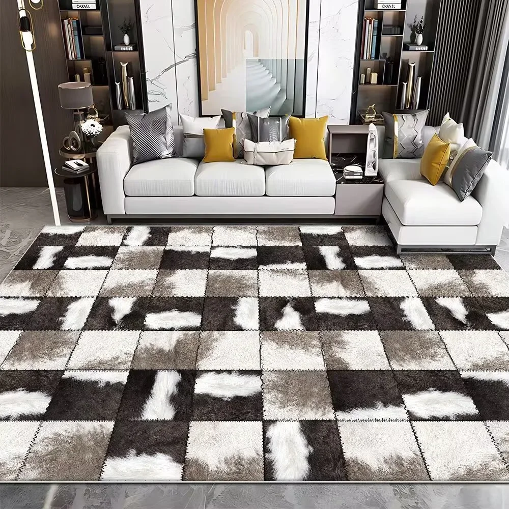 Modern taklit dana lüks oturma - Cowhide Rug Faux incelemesi ve fiyatı