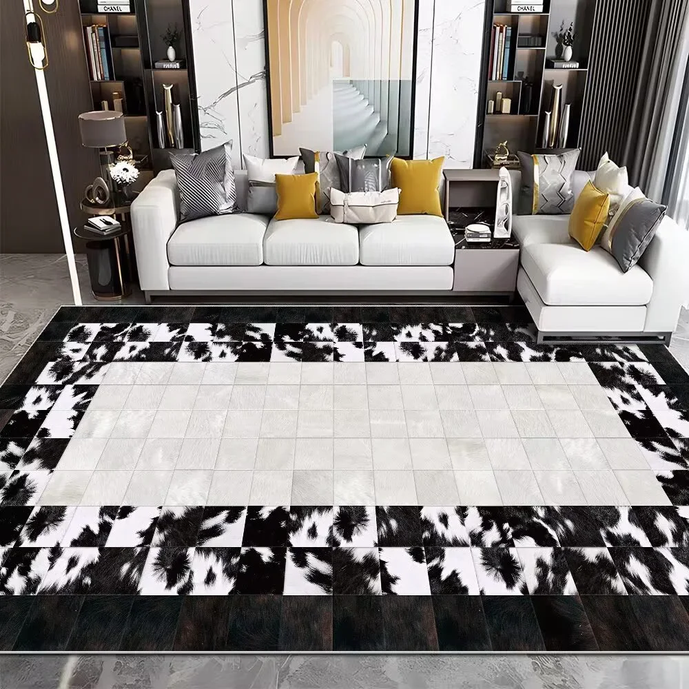 Modern taklit dana lüks oturma - Cowhide Rug Faux incelemesi ve fiyatı