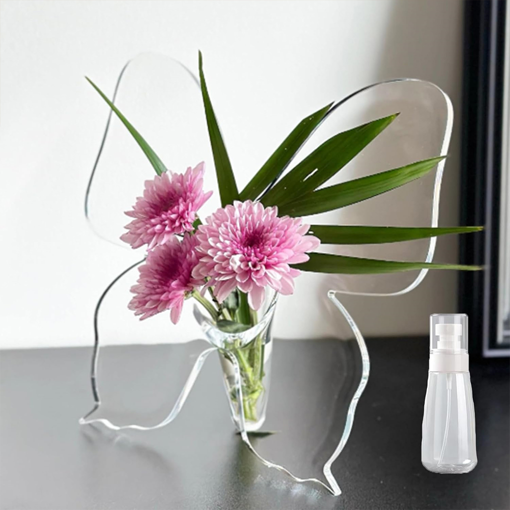 Şeffaf Kelebek Akrilik Çiçek V - Home Decor Vase incelemesi ve fiyatı