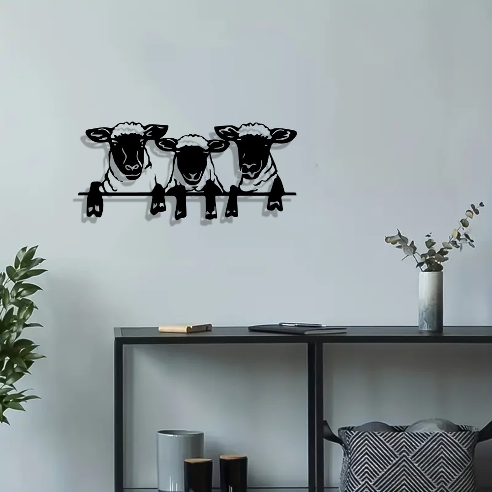 1 adet demir koyun duvar sanat - Home Decor Rustic incelemesi ve fiyatı