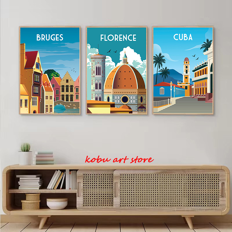 Seyahat resimli tuval boyama C - Home Decor Dubai incelemesi ve fiyatı